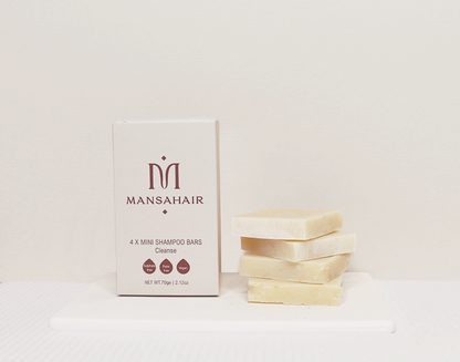 Mansahair Mini Shampoo Bars Set (Pack of 4)